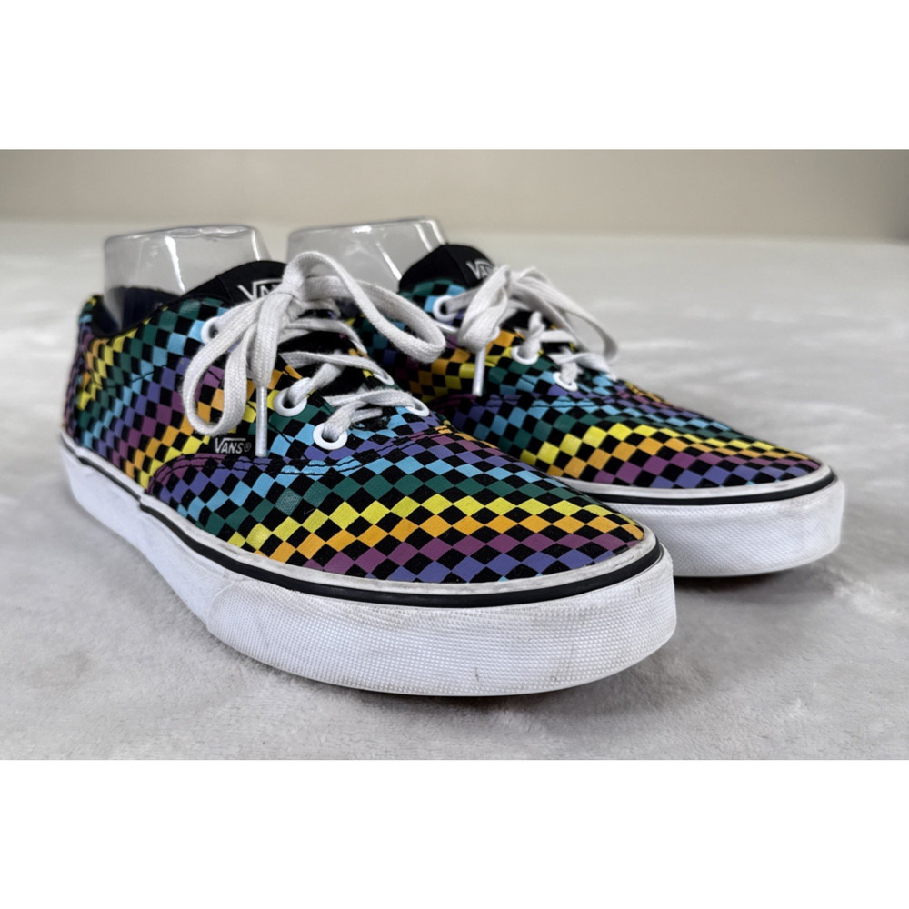 Vans Doheny Rainbow Mini Checkered Canvas Sneakers Women's Size 8.5 Bnfts Chrty - Picture 2 of 16
